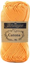 SCHEEPJES CATONA 411 SWEET ORANGE. PAK MET 10 BOLLEN a 50 GRAM. INCL. Gratis Digitale vinger haak en brei toerenteller.