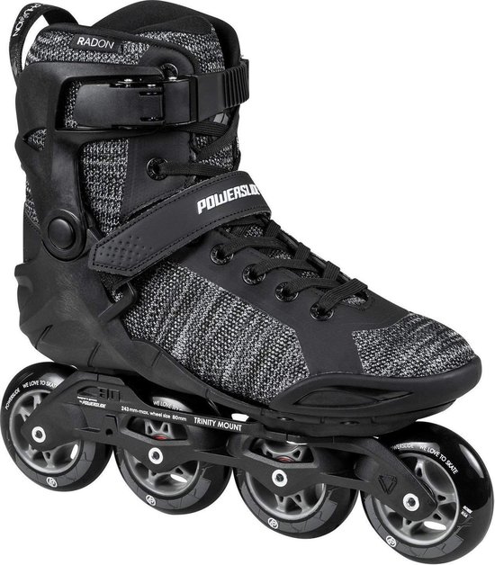 Powerslide Inlineskates/Skeelers Phuzion Radon 80 Trinity Heren Zwart Maat 40