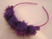Diadeem/haarband "Quincy" paars. one size