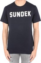 Sundek Shirt - Maat L  - Mannen - blauw/wit