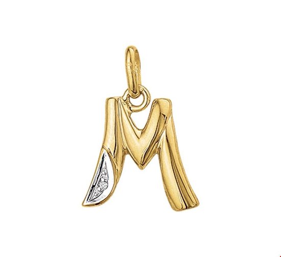formule procent Ondraaglijk Gouden Letter M - diamant | bol.com