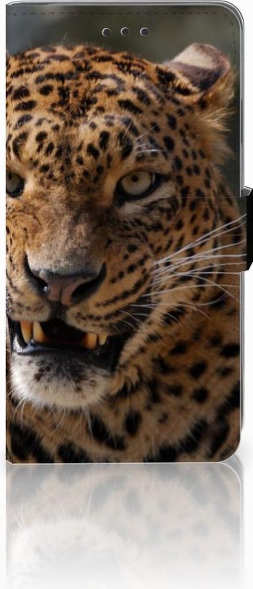 Apple iPhone Xs Max Telefoonhoesje met Pasjes Luipaard