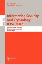 Information Security and Cryptology - ICISC 2002