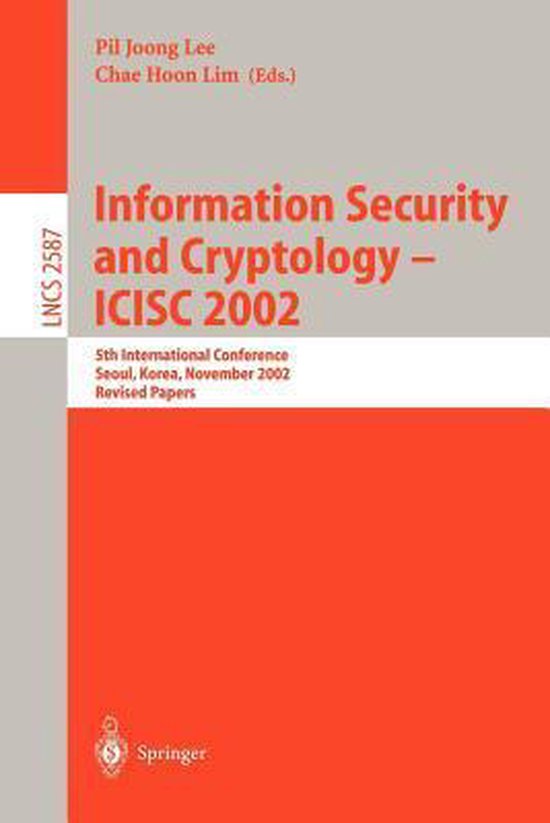 Information Security and Cryptology - ICISC 2002 - cover