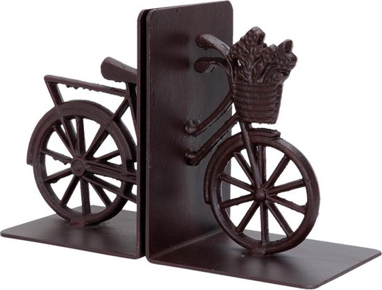 Boekensteun met fietsen - Metaal - 18 x 12 cm | bol.com