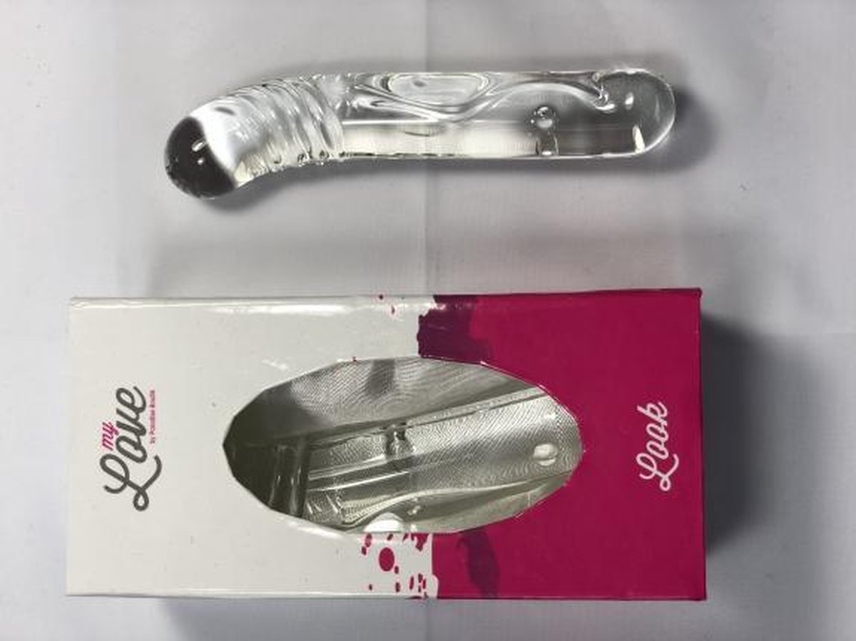 Goedkoopste stevige strak design - glas dildo - mini uitvoering - 12 cm - trendy - gl10