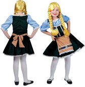 Boeren Tirol & Oktoberfest Kostuum | Salzburg Oktoberfest | Meisjes | Maat 116 | Bierfeest | Verkleedkleding