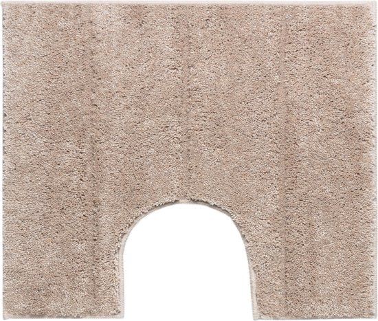 Casilin Ray - Antislip WC-mat - Toilet mat met uitsparing - 50x60cm Zand | bol.com