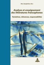 Analyse Et Enseignement Des Litt ratures Francophones