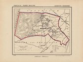 Historische kaart, plattegrond van gemeente Heemskerk in Noord Holland uit 1867 door Kuyper van Kaartcadeau.com