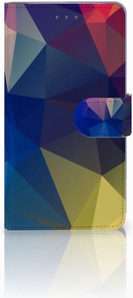 Samsung Galaxy J7 2016 Book Case Polygon Dark