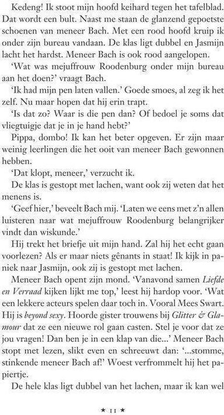 Tekst met sterren en een bladzijdenummer.