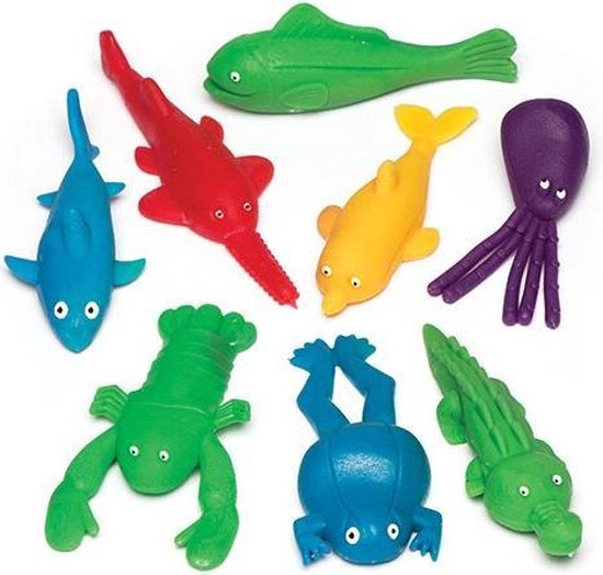 Baker Ross AW534 Vliegliggende Stretch Dinosaurussen  4 Stuks  Perfect Als Kleine Verrassing Voor Feestjes Of Cadeau Kinderen Gesorteerd 751325201