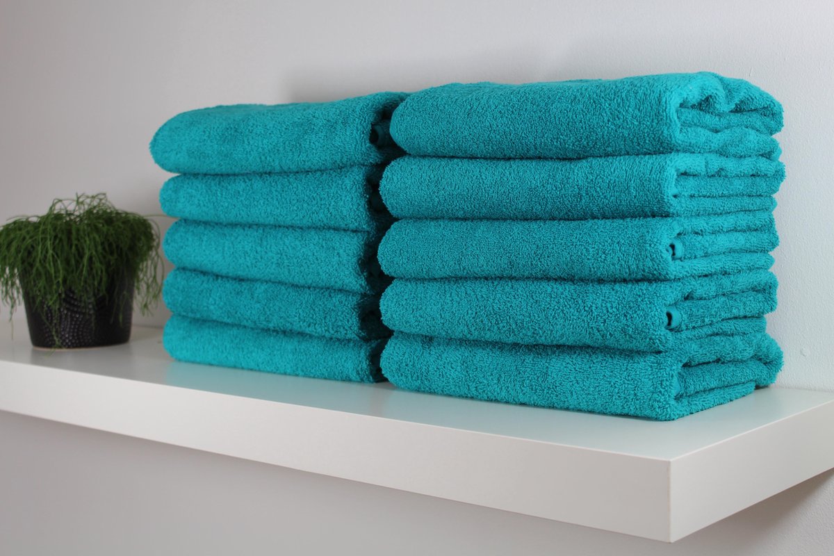 Katoenen Handdoek - Groen - Set van 3 stuks - 50x100 cm - Heerlijk zachte handdoeken