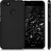 Zwart TPU Siliconen Case Hoesje Huawei Y6 Pro 2017