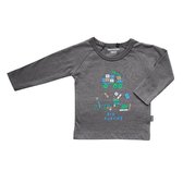 Imps & Elfs taupe shirt 'kid forever' - maat 62