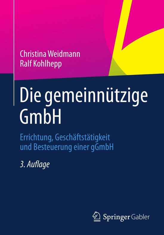 Business and Economics (German Language) - Die gemeinnützig ... - cover