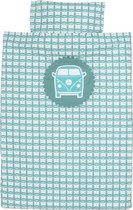 Taftan - Dekbedovertrek - Busje - 100 x 135 - grijs blauw