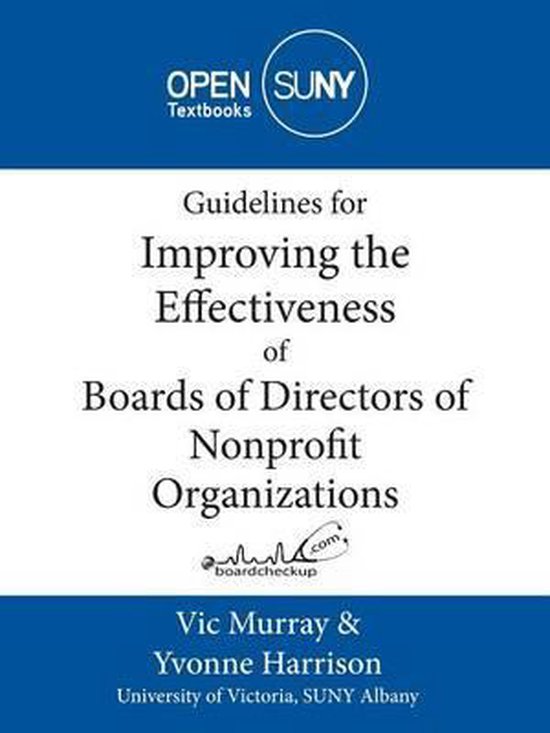 Guidelines for Improving the Effectiveness of Boards of Directors of