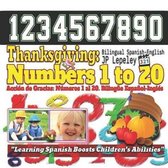 Thanksgiving: Numbers 1 to 20. Bilingual Spanish-English: Accion de Gracias