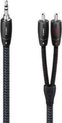 Audioquest Sydney 3.5mm naar 2x RCA Kabel - Mini Jack Overgangskabel - 2m