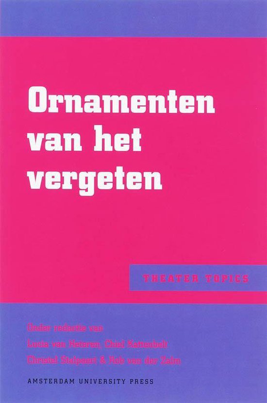 Cover van het boek 'Ornamenten van het vergeten / druk 1'