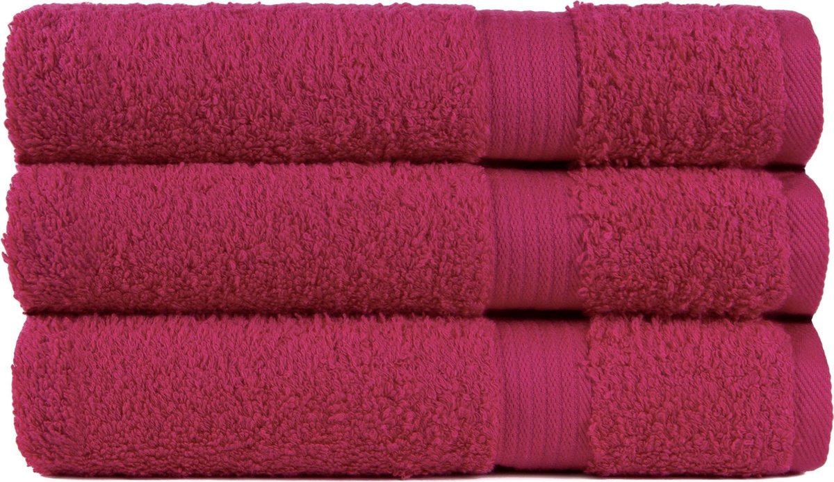 Handdoek 50x100 cm Luxor Uni Topkwaliteit Mulberry col 290 - 4 stuks
