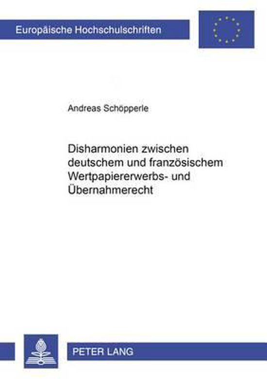 Disharmonien zwischen deutschem und französischem Wertpapie ... - cover