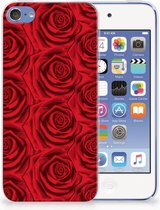 Geschikt voor iPod Touch 5 | 6 Uniek TPU Hoesje Red Roses