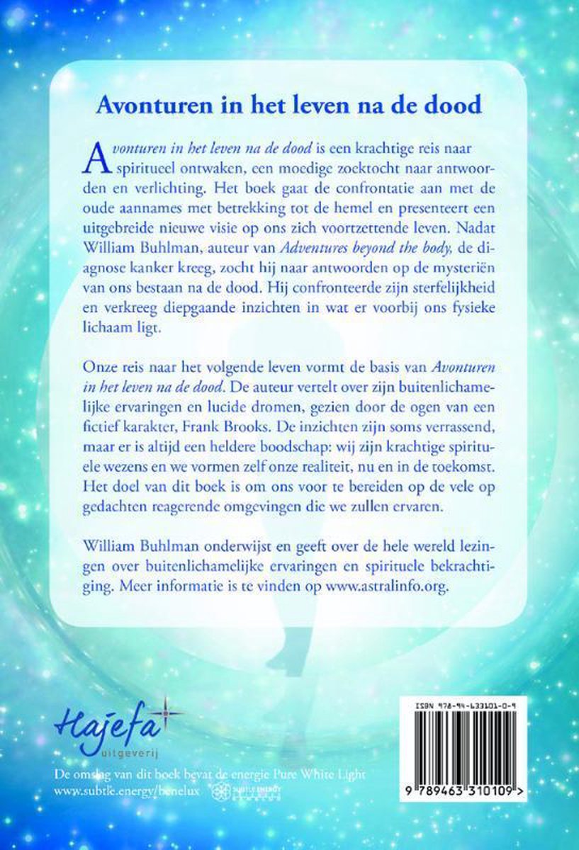Avonturen in het leven na de dood - back cover