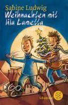 Weihnachten mit lila Lametta