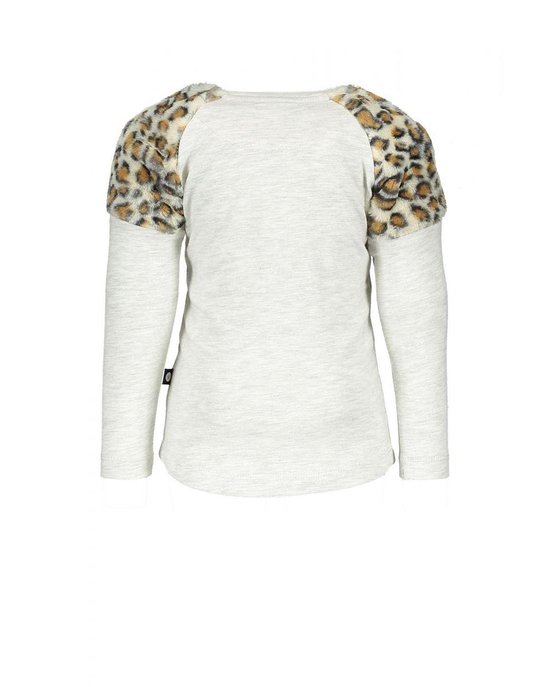 Like Flo Baby girls jersey raglan grijs 68