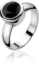 Zinzi ZIR050Z56 Ring - Zilver - Zwarte Zirkonia - Maat 56