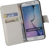 HC Wit Samsung Galaxy S6 Book/Wallet case/case Telefoonhoesje