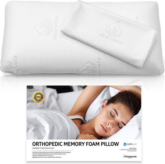 gemakkelijk te kwetsen Andes Lichaam Sonder Health Traagschuim hoofdkussen - Memory Foam Pillow - Comfort met  Kussenvulling... | bol.com