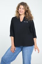 Paprika Dames Blouse Romy in wafelkatoen Oeko-tex - Outdoorblouse - Maat 50