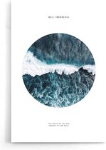Walljar - Sea Waves Bali - Muurdecoratie - Poster