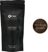 Kmax keratine haarvezels - Medium bruin (64 gr)