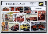 de Brandweer – Luxe postzegel pakket (A6 formaat) : collectie van 50 verschillende postzegels van de brandweer – kan als ansichtkaart in een A6 envelop - authentiek cadeau - kado -