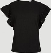O'Neill T-Shirt Women Flutter Black Xl - Black 100% Katoen Round Neck