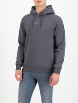 Purewhite -  Heren Regular Fit  Essential Hoodie  - Grijs - Maat XL