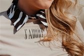 COLLAR ZEBRA BLACK L/XL