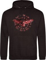 Hoodie red Rock And Roll In My Soul - Black (M)
