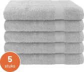 EM Bath Handdoeken – Lichtgrijs – 50 x 100 cm – Set van 5