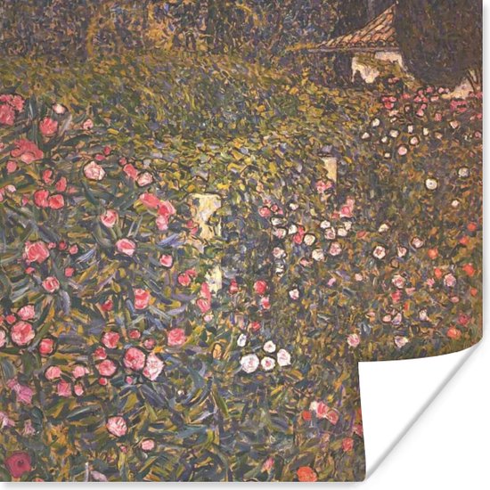 Poster Italiaans tuinbouwlandschap - Gustav Klimt - 30x30 cm