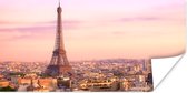 Poster Parijs - Eiffeltoren - Lucht - 120x60 cm
