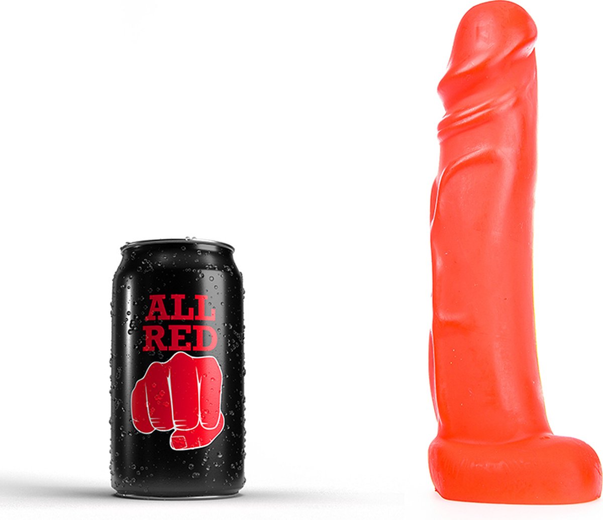 Goedkoopste All Red Dildo 22 x 4,5 cm - rood