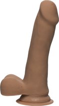 Doc Johnson Slim D - Realistische ULTRASKYN Dildo met Ballen - 15 cm caramel