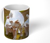 Mok - Moeder hond met haar puppy's - 350 ML - Beker