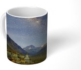 Mok - Milky way over the north face of Mt. Everest and Rongbuk monastery , Tibet - 350 ML - Beker